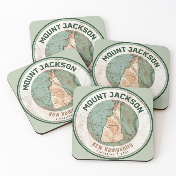 Item preview, Mountain Map NH Shape - Mount Jackson designed and sold by Willz Designz.