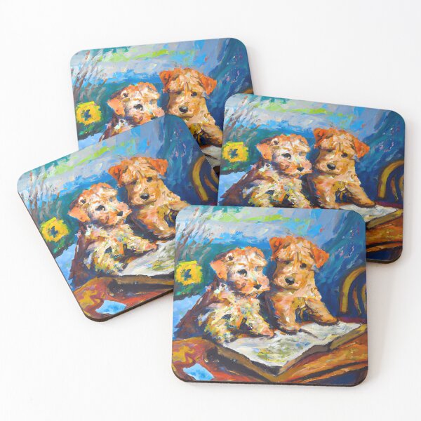 Item preview, puppies reading painting No: 7 designed and sold by MattOastler.