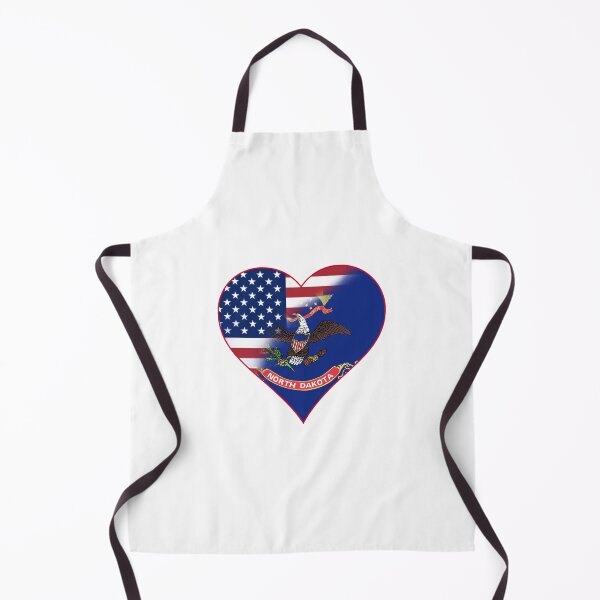 Item preview, State of North Dakota Flag and American Flag Fusion Design designed and sold by Gsallicat.