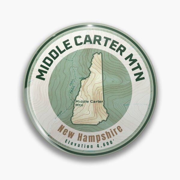 Artikelvorschau, Bergkarte NH-Form – Middle Carter Mtn entworfen und verkauft von Willz Designz.