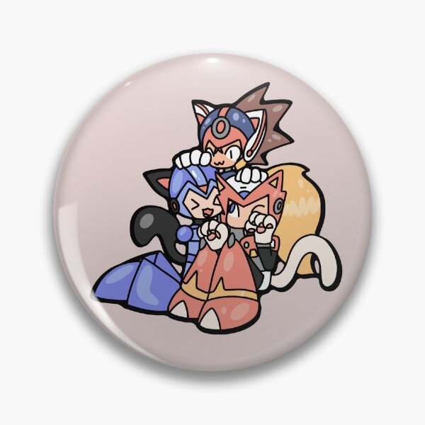 Item preview, Mega Man inspired cat robots designed and sold by KunkyTheRoid.
