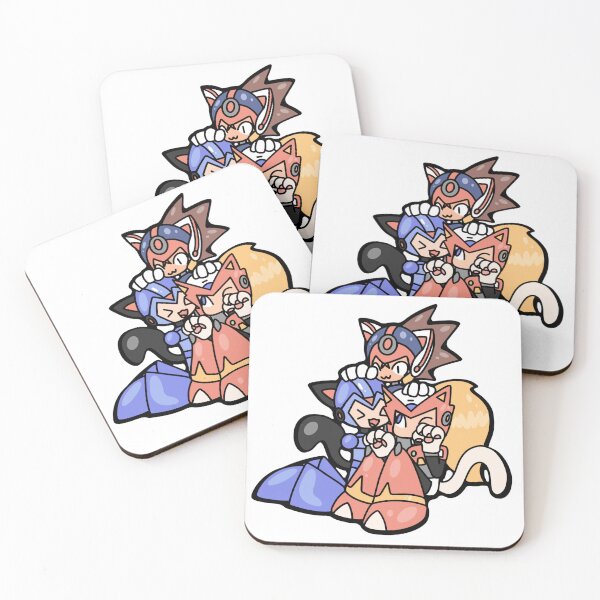 Item preview, Mega Man inspired cat robots designed and sold by KunkyTheRoid.