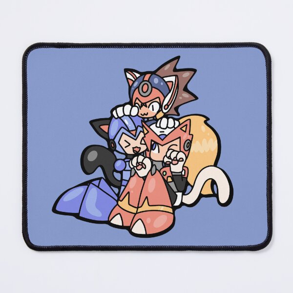Item preview, Mega Man inspired cat robots designed and sold by KunkyTheRoid.
