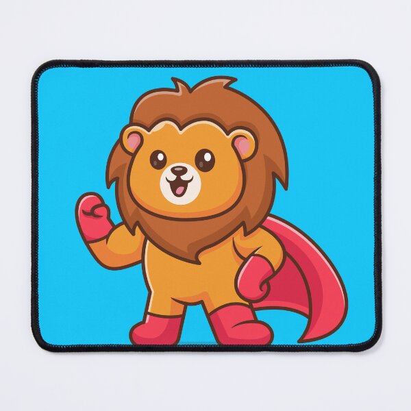 Item preview, Roaring into Action: Cute Lion Superhero designed and sold by hjian8219.