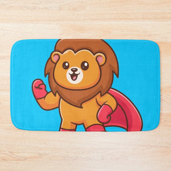Item preview, Roaring into Action: Cute Lion Superhero designed and sold by hjian8219.