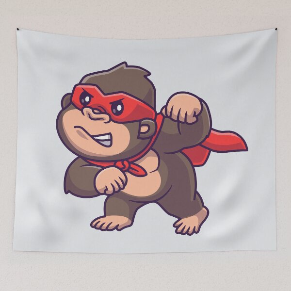 Item preview, Gorilla Power Unleashed: Cute Gorilla Superhero designed and sold by hjian8219.