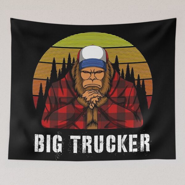 Item preview, Big Trucker - Funny Bigfoot Truck Driver Gift Idea  designed and sold by Allomensiaa.