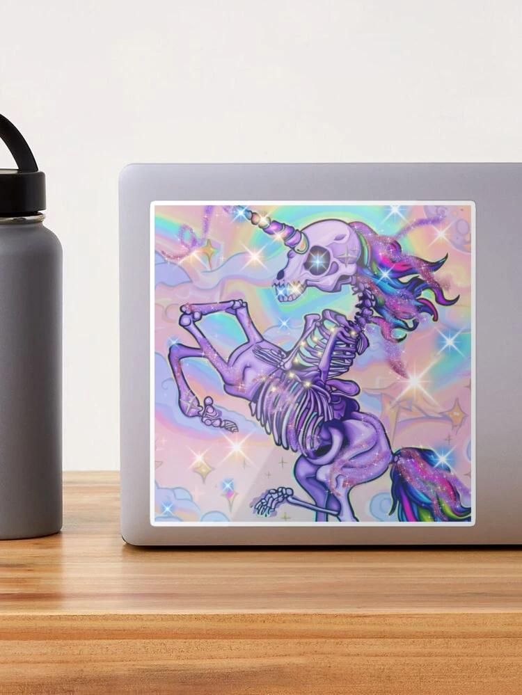 Y2K Unicorn Purple Water Bottle