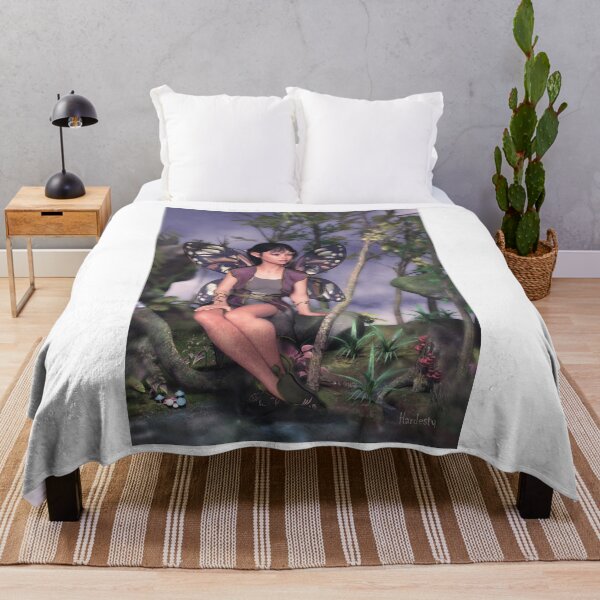 Item preview, Fairy sitting by a small pond in the woods designed and sold by Fantasyart123.