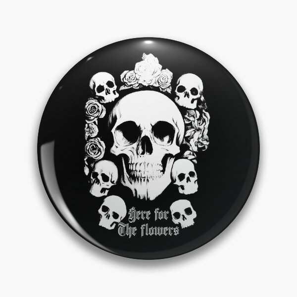 Item preview, Here For the Flowers - Skull designed and sold by SimonSay.