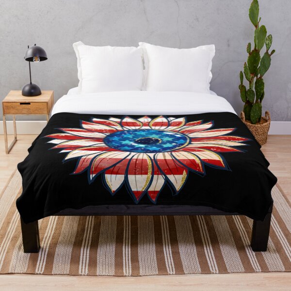 Item preview, Stars and Stripes USA Patriotic Flower designed and sold by TheUSAFantasy.