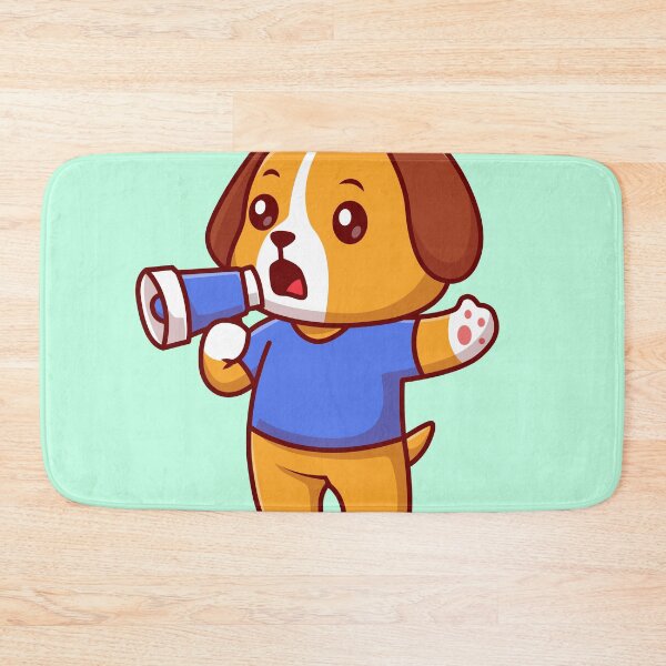 Item preview, Paws of Power: Cute Dog Holding Megaphone designed and sold by hjian8219.