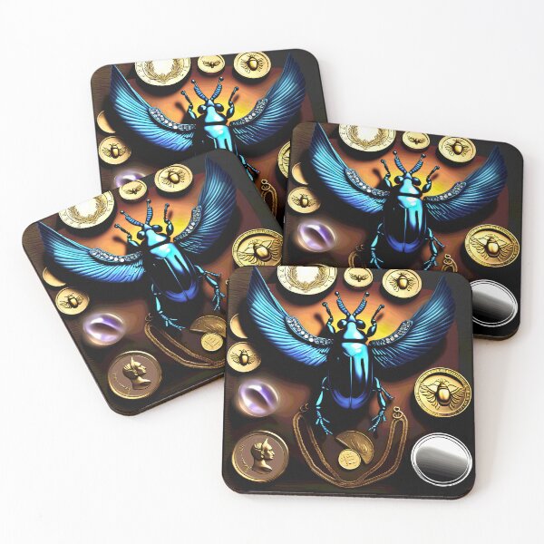Item preview, scarab with jewelery 2023 tileartwork designed and sold by tileartwork.