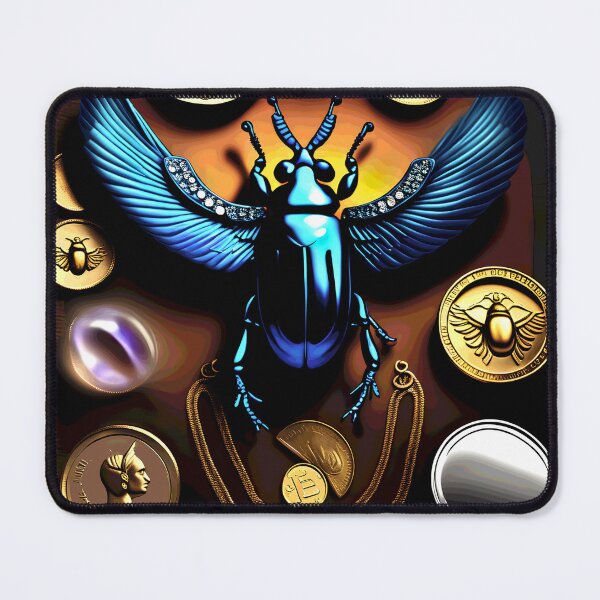 Item preview, scarab with jewelery 2023 tileartwork designed and sold by tileartwork.