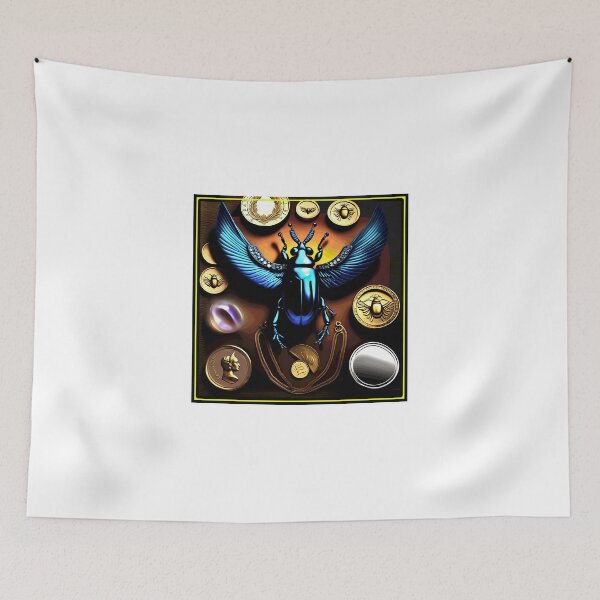 Item preview, scarab with jewelery 2023 tileartwork designed and sold by tileartwork.