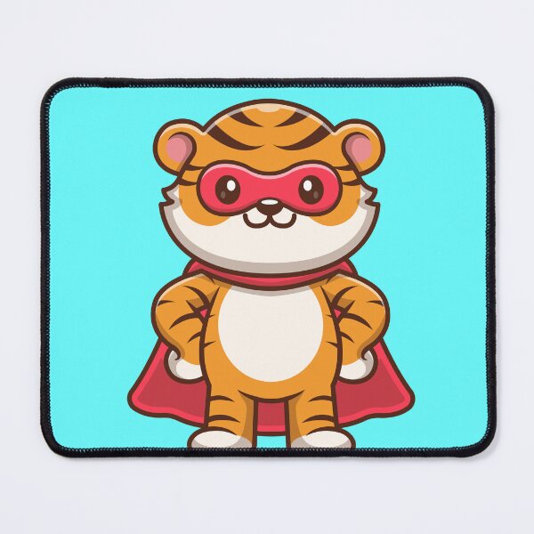 Item preview, Roaring Hero: Cute Tiger Superhero designed and sold by hjian8219.
