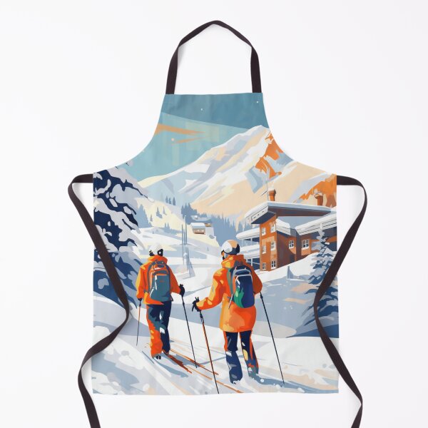 Item preview, Skiers in the Ski Resort designed and sold by StudioRedKoala.