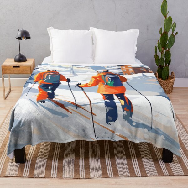 Item preview, Skiers in the Ski Resort designed and sold by StudioRedKoala.