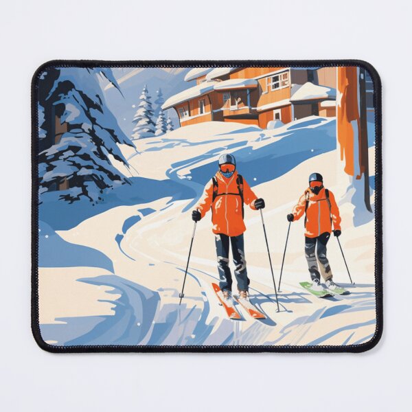 Item preview, Skiers in the Ski Resort designed and sold by StudioRedKoala.