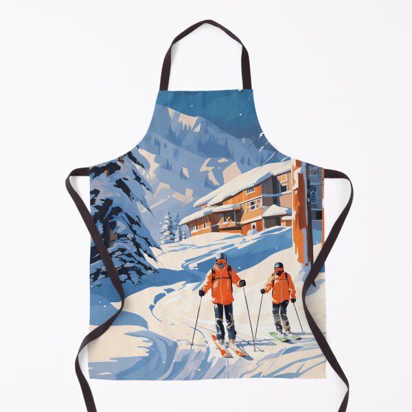 Item preview, Skiers in the Ski Resort designed and sold by StudioRedKoala.