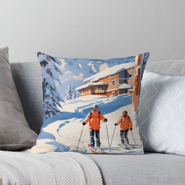 Item preview, Skiers in the Ski Resort designed and sold by StudioRedKoala.