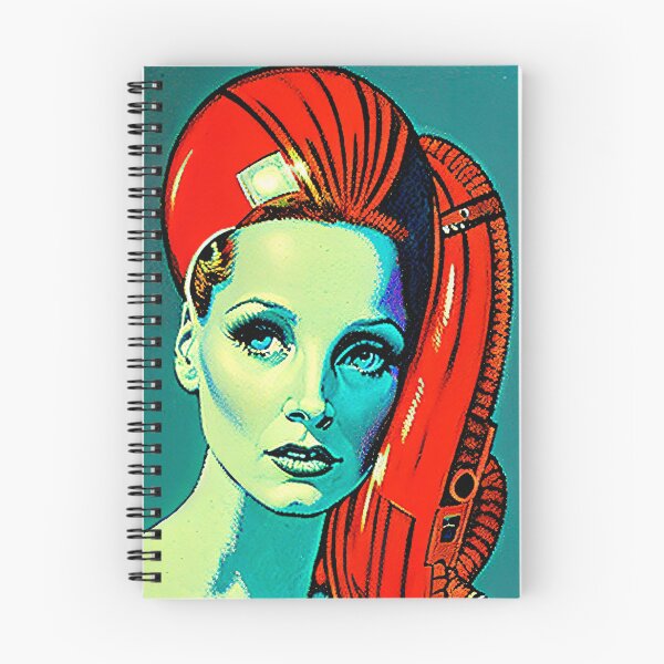 Item preview, A retrofuturistc portrait  | Digital art | retro art aesthetic designed and sold by CiceroSpin.