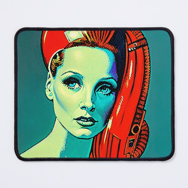 Item preview, A retrofuturistc portrait | Digital art | retro art aesthetic designed and sold by CiceroSpin.