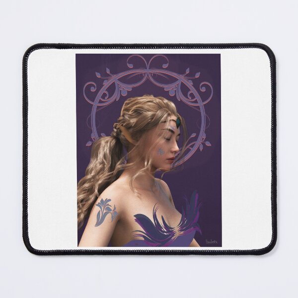 Item preview, Fairy portrait with magic symbols designed and sold by Fantasyart123.