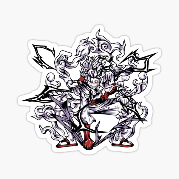 one piece luffy gear 5 Sticker by todorocklee in 2023