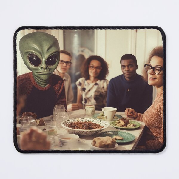 Artikelvorschau, Alien Dinner Guest, 1970er Jahre entworfen und verkauft von Offsite.