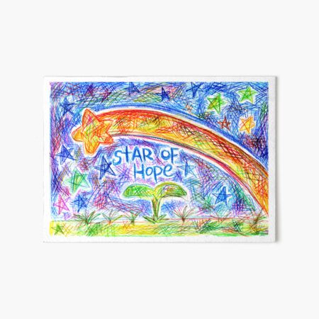 Star of Hope - Art by Kiyasu Oka (www.kiyasugreen.com) Art Board Print