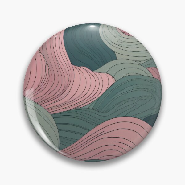 Item preview, Abstract Seamless Pattern with Pink and Green Waves designed and sold by ChimzyArtWork.