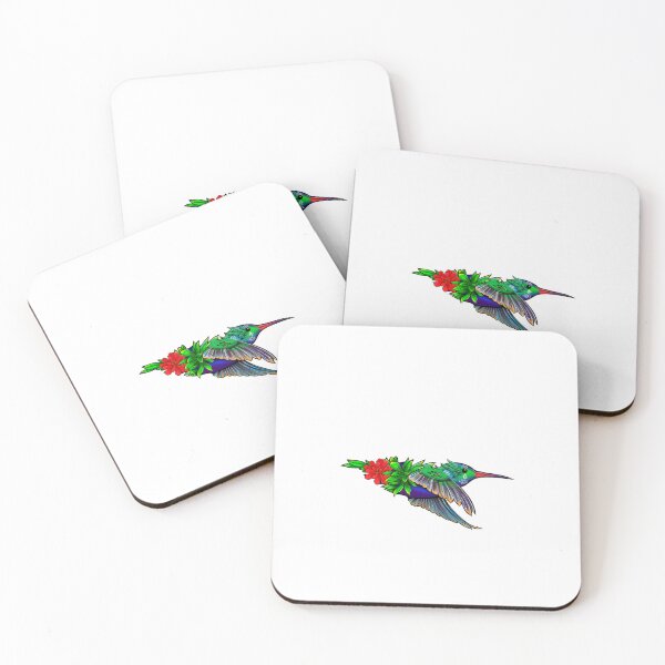 Item preview, floral hummingbird designed and sold by memink.