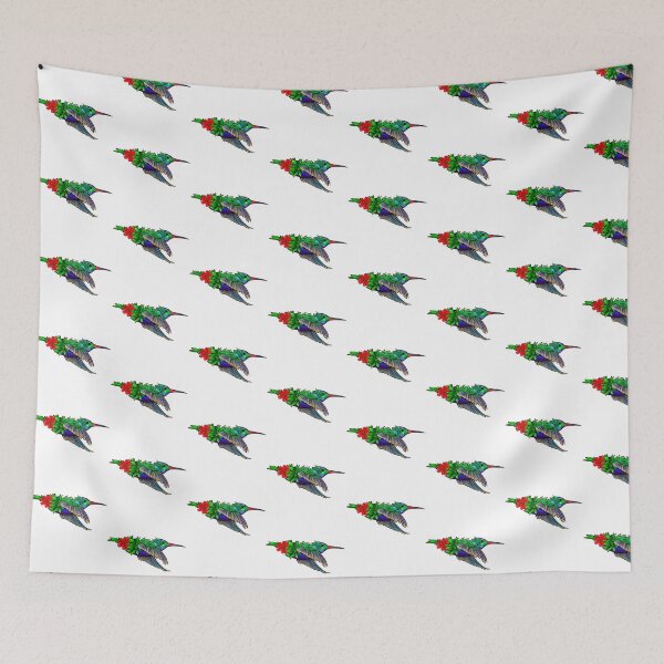 Item preview, floral hummingbird designed and sold by memink.