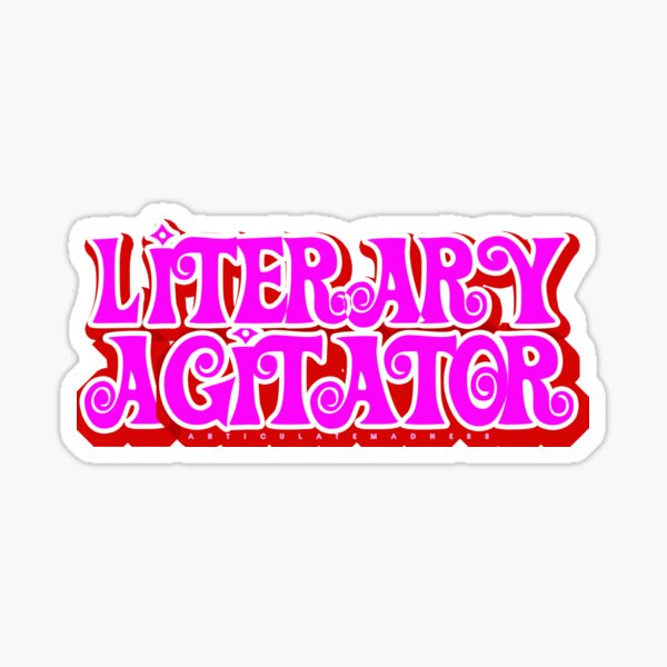 Literary Agitator - Retro A8M  Sticker
