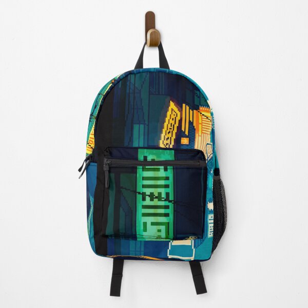 Item preview, Japan City Night Pixel Art Cyberpunk  designed and sold by MICSANDERS.