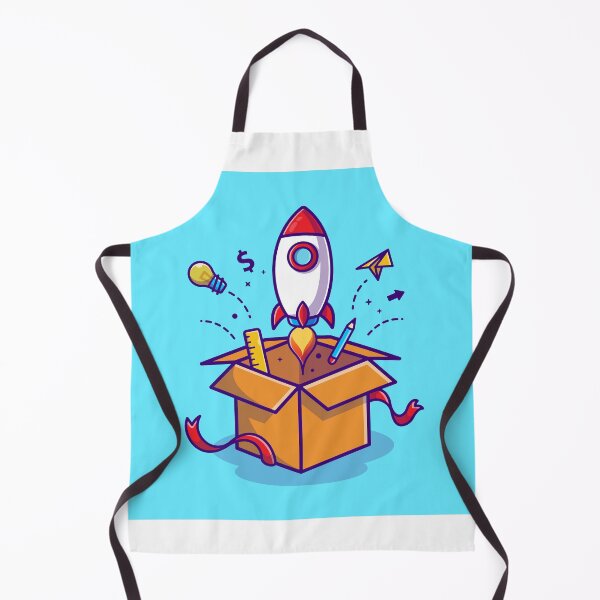 Item preview, cute Rocket Launch from Box: Cartoon Icon Illustration designed and sold by hjian8219.