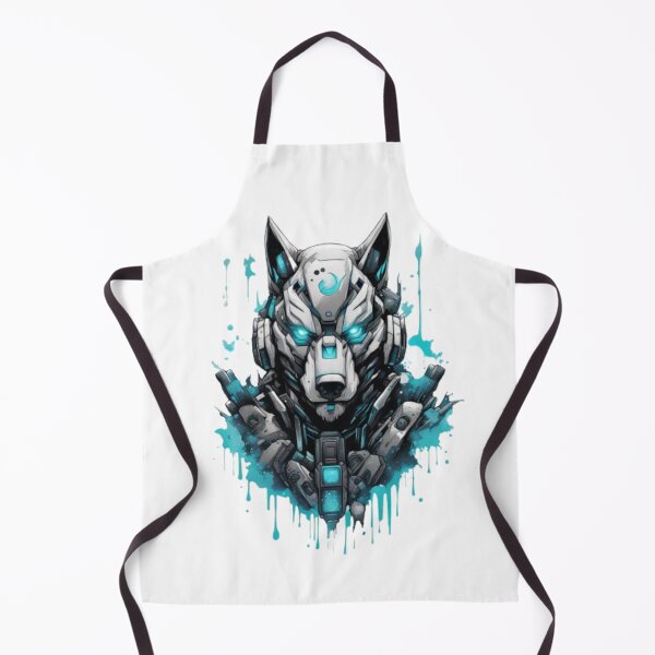 Item preview, Badass Blue Cyberpunk Wolf designed and sold by Dioscuri Digital.