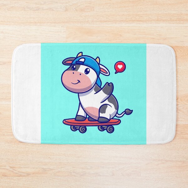 Item preview, Cool Cow Playing Skateboard: Cartoon Vector Illustration designed and sold by hjian8219.