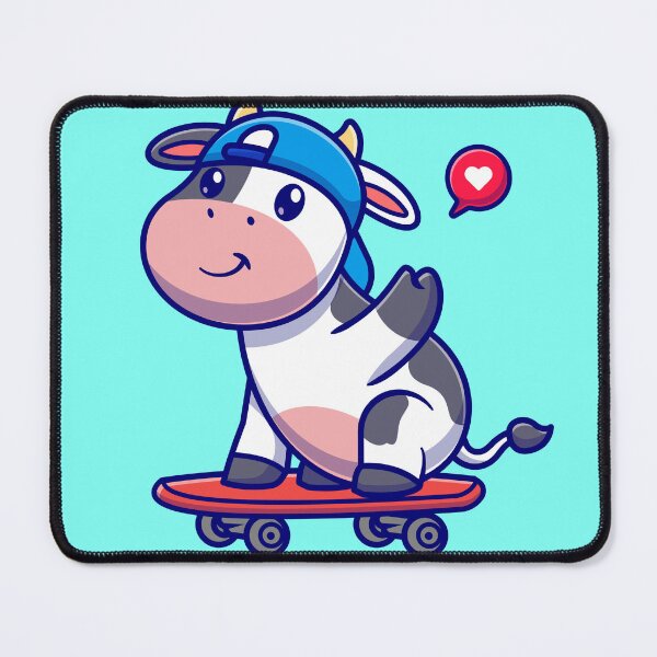 Item preview, Cool Cow Playing Skateboard: Cartoon Vector Illustration designed and sold by hjian8219.