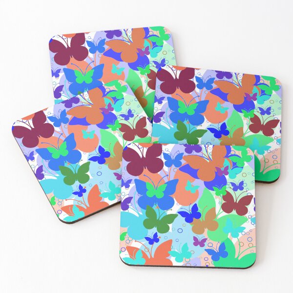 Item preview, Vivid seamless Retro with butterflies, Colorful tone illastrate designed and sold by teaw-teaw.