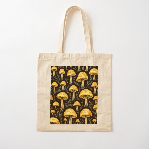 trippy design, magic mushrooms, psychedelic art, meditation, trippy Cotton Tote Bag