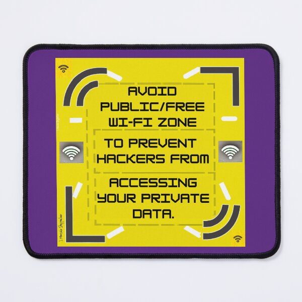 Item preview, Avoid Public / Free Wi-Fi Zone designed and sold by BaZaar from TakE a LooK.