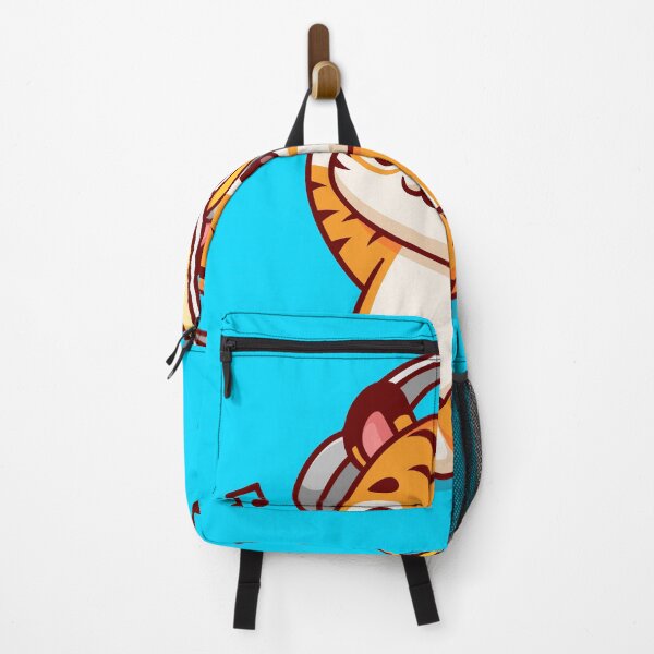 Item preview, Groovy Tiger Listening to Music: Cartoon Vector Illustration designed and sold by hjian8219.