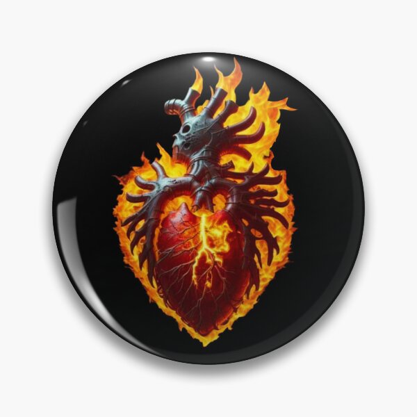 Item preview, Flaming Heart of Elegance  designed and sold by THEVOICE-AI.