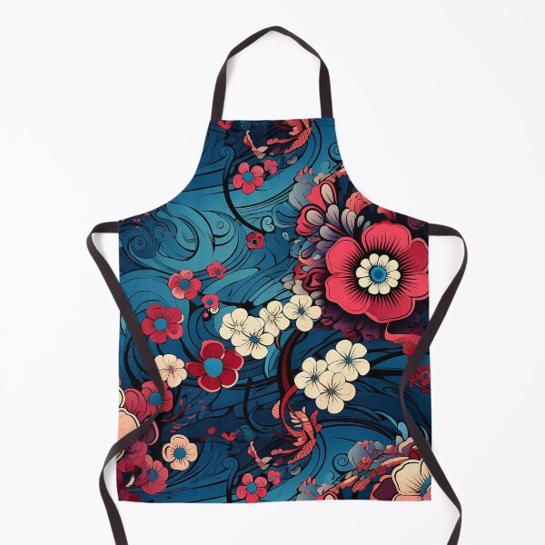 Item preview, Romantic Floral In a Pattern of Sakura Colored Flowing Waves designed and sold by MapleTArts.