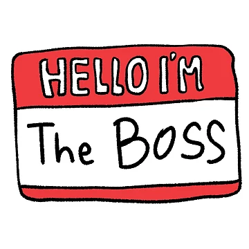 Artwork thumbnail, Hello i'm The Boss by Childish by Design