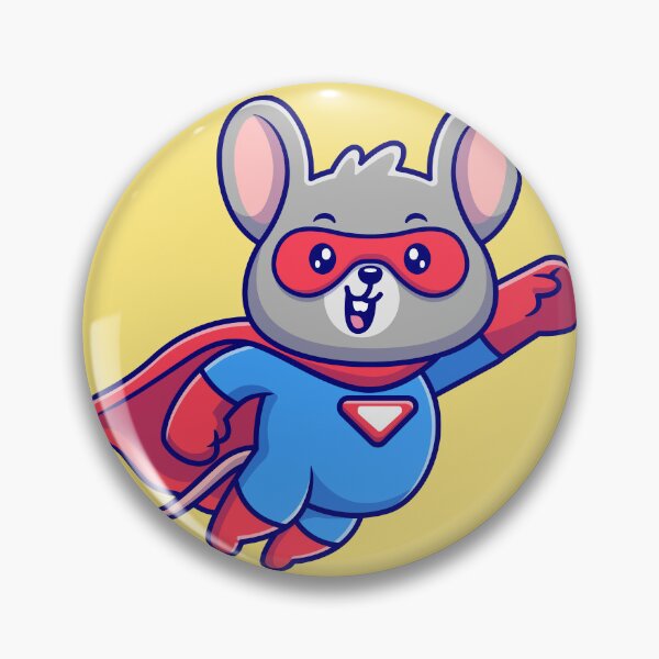 Item preview, "Mighty Mouse Superhero: Cartoon Vector Illustration" designed and sold by hjian8219.