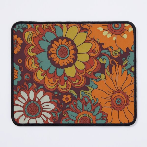 Item preview, Flower Power Colourful Flower Pattern designed and sold by druidwolfart.