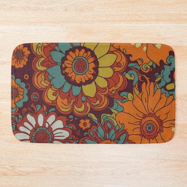 Item preview, Flower Power Colourful Flower Pattern designed and sold by druidwolfart.